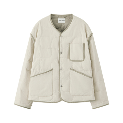 OE防泼水日系绗缝羽绒服