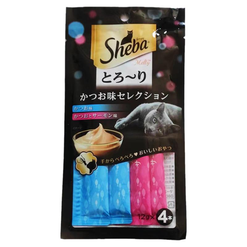 Sheba希宝进口猫条成猫老猫湿粮猫零食营养增肥软包罐头12g*16条