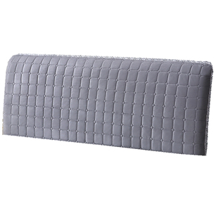 新款绒布全包布艺床头罩弹力软包夹棉床头套罩老旧床头翻新防尘罩