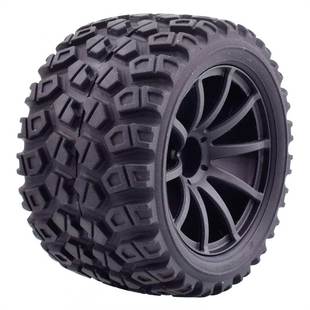 1/16卡车大脚轮胎Traxxas1/16E-Revo橡胶胎直径80mm结合器12mm