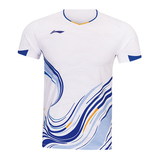 正品2026新款李宁羽毛球服短袖中国青年队专业比赛训练运动大赛服