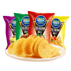 可比克薯片混合味办公室网红解馋膨化小零食吃货大礼包小吃批发