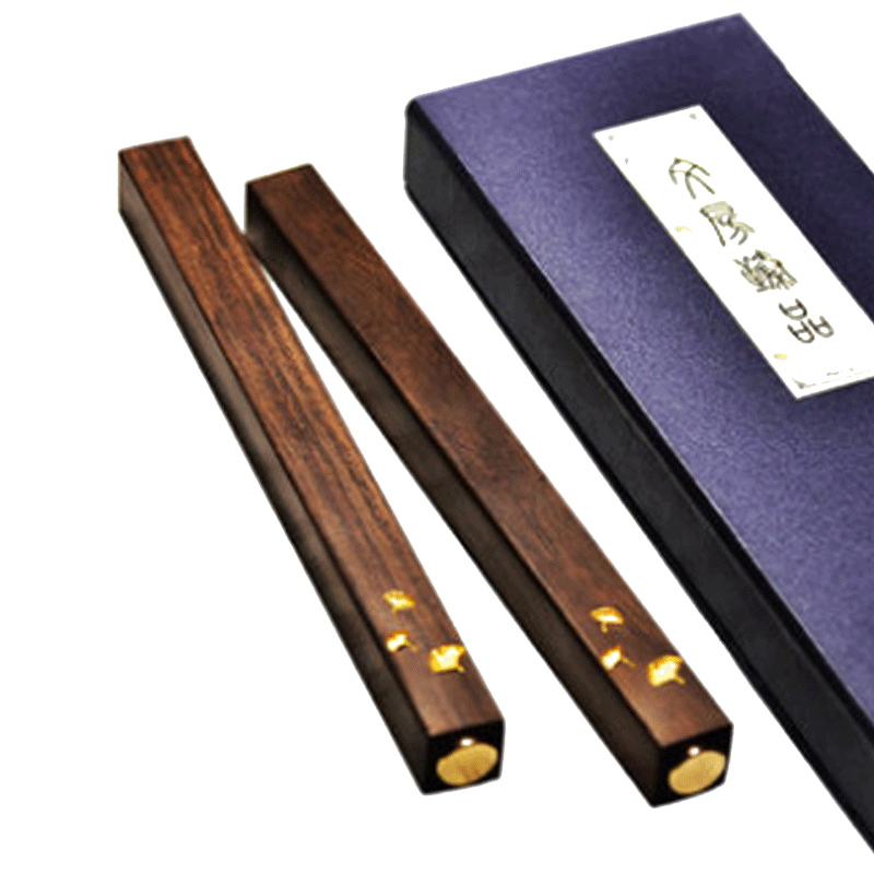 正方素雅镇尺定制刻字黑檀木镇尺