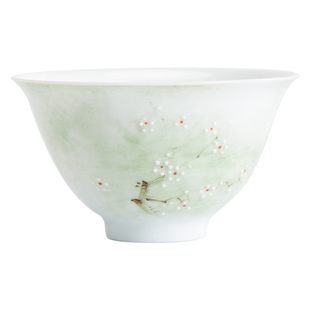 南山先生手绘探春主人杯新中式创意陶瓷茶杯个人专用杯品茗杯单个