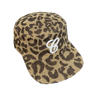 【美式老钱风】豹纹帽子女复古辣妹秋冬平檐帽新款平顶棒球帽男