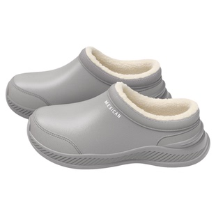 稻草人棉拖鞋男款冬季家居用防水防滑踩屎感eva拖鞋旅游可外穿