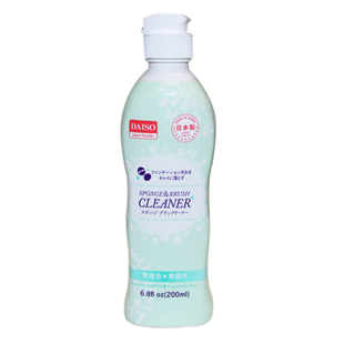 daiso日本大创粉扑清洗剂美妆蛋化妆刷海绵粉底清洗液器清洁洗刷