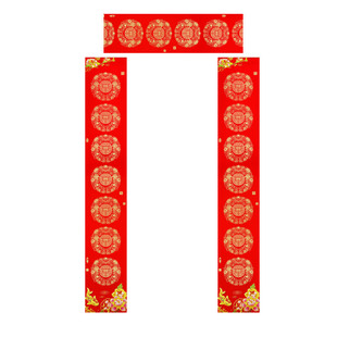 2026年瓦当对联纸空白手写春联专用瓦当铜板纸农村别墅大门白板福字斗方不掉色防水耐晒七言11言加厚对联宣纸