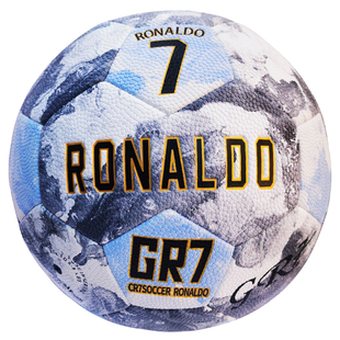 C罗水墨款足球纪念版正品比赛训练五号球超强耐磨皮水泥地可用