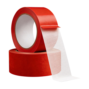 贴春联布基双面胶红色网格布基胶带对联春联2026年春节新款马年福字门贴对联神器无痕不留胶耐温防水手撕胶带