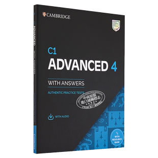 Cambridge C1 CAE Advanced 4 Authentic Practice Tests Students Book 带答案 音频 英文原版 真题集 学生书剑桥英语