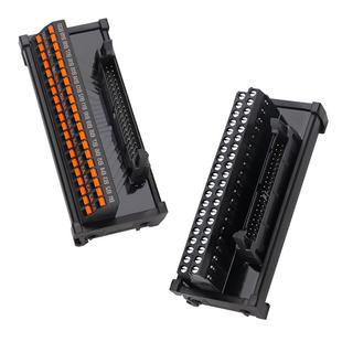 恩爵PLC转接线牛角座端子台20 40 50芯mil省配线终端I/O直插式