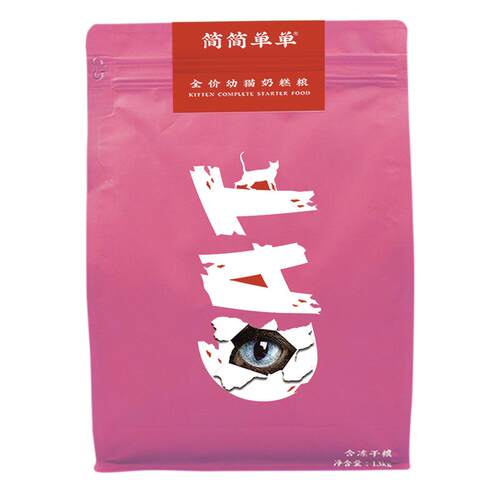 简简单单全价冻干猫粮鸭肉/鸡肉宠物无谷通用性全阶段主粮6kg