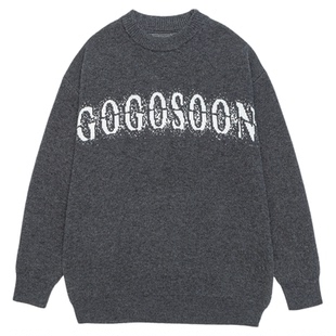 GOGOSOON老钱风 毛衣男750g新款2025秋冬青少年内搭上衣针织衫潮