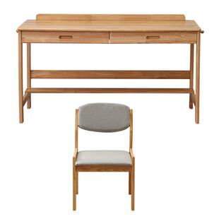 全友家居卧室客厅实木儿童书桌儿童房学生家用学习写字桌子椅子