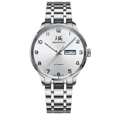 上海国民系列金字简约大表盘腕表