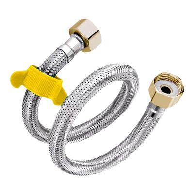 升级加厚正宗304不锈钢进水软管