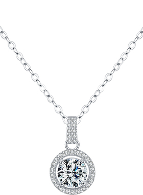 圆形仿真钻优雅百搭锁骨链