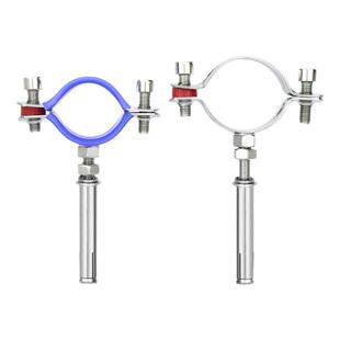 304不锈钢固定管支架膨胀螺杆卡扣抱箍管夹水管夹子卡箍卡子管卡