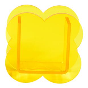 时尚ins风彩透亚克力笔筒定制办公室桌面收纳盒子创意学生书桌置物笔桶高档四叶草化妆刷笔盒杂物整理文具筒