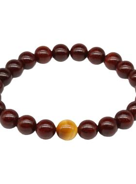 天然正宗印度小叶紫檀手串轻奢原创设计佛珠文玩珠念珠男女款文艺