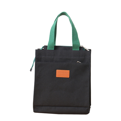 简约帆布饭盒袋手提包男女资料袋