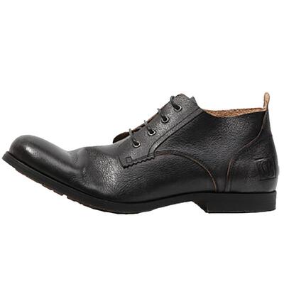 真皮做旧英伦休闲褶皱复古皮鞋