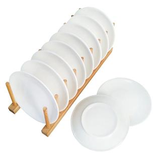 6寸盘子骨碟盘家用陶瓷餐桌垃圾吐骨头碟小碟子餐碟酒店专用渣盘7