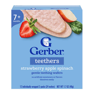 嘉宝Gerber磨牙米饼饼干婴幼儿零食磨牙棒宝宝婴儿辅食 7个月+