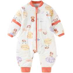 踏踏猴婴儿睡袋春秋冬款儿童防踢被宝宝分腿恒温睡袋纯棉四季通用