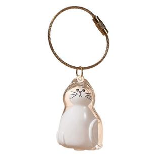 透明猫毛收纳盒吊饰扭蛋猫咪毛发存放胶囊纪念收藏包包钥匙扣挂件