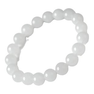 金丝玉手链女新疆白玉东海水晶玛瑙玉髓翡翠玉石散珠子手镯玉手串