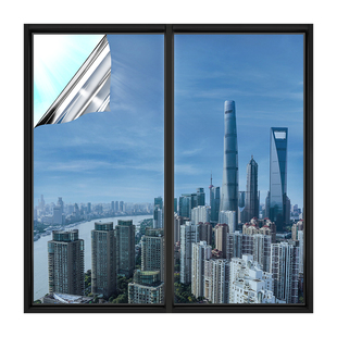 外看不见单向透视玻璃窗防窥膜窗户贴纸防走光透光不透明隐私贴膜