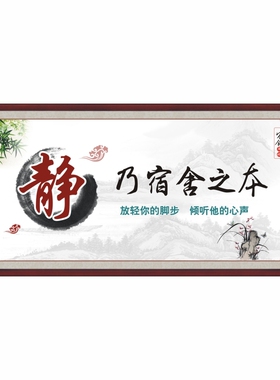 中小学文明公寓礼仪挂画宣传标语