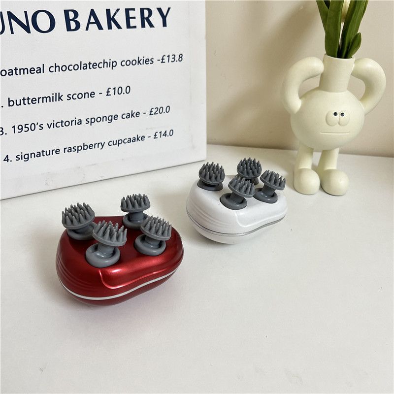 跨境新款头部按摩器迷你充电按摩撸电动猫咪仪头皮多功能仪按摩