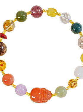 宫里上新正品天然多宝水晶手链