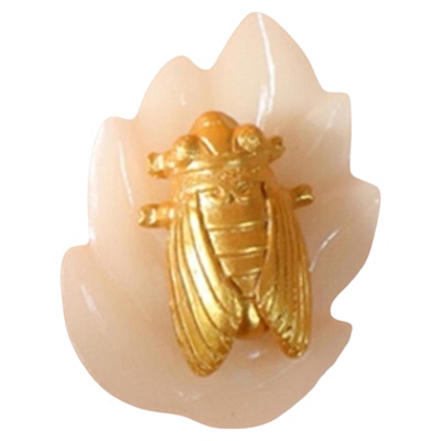 明朝金蝉玉叶文创冰箱贴伴手礼品