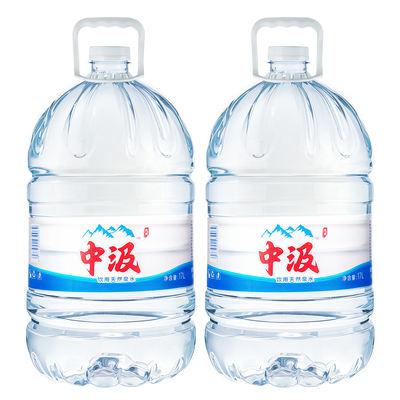 中汲饮用天然泉水17L*2桶整箱包邮家庭19L大桶装水泡茶水非矿泉水