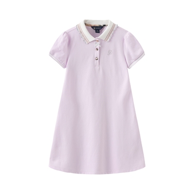 学院风针织连衣裙POLOWALK