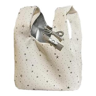 包包女款韩系波点手提包大容量休闲通勤包小包百搭上班杂物小拎包