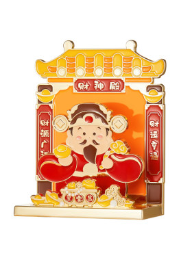 故宫淘宝财神殿冰箱贴