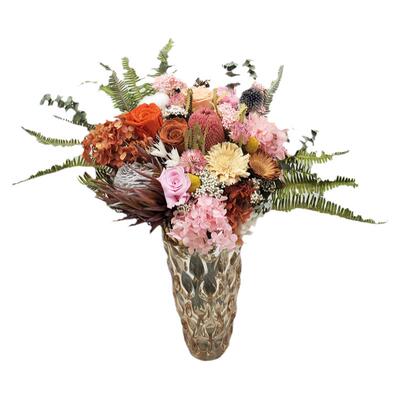 南非进口干花永生花混搭玫瑰花束