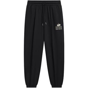 特步半糖系列运动长裤男女2025春秋官方宽松束脚卫裤976127630521