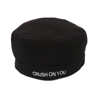 韩国ulzzang原宿字母平顶贝雷帽子 字母刺绣贝雷帽男女潮画家帽子