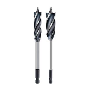 睿麒木工支罗钻四槽四刃钻头六角柄门锁抽屉开孔扩孔钻开孔器木头