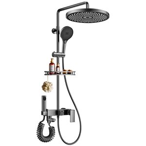 花樱卫浴九牧王德国全铜恒温淋浴花洒套装浴室沐浴家用卫生间增压花洒全套