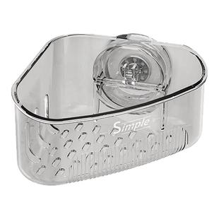 吸盘水槽转角置物架厨房海绵擦抹布沥水收纳架免打孔壁挂式三角架