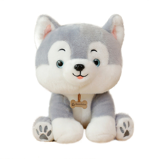 可分多段录音哈士奇小狗公仔玩具布娃娃送儿童女友生日圣诞节礼物