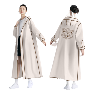 围埕内女款「防暴雨」成人雨衣