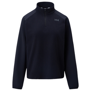 HELLY HANSEN/HH 女轻户外华夫格宽松版型半拉链长袖T恤